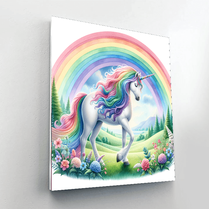 Rainbow Unicorn Adventure DIY Paint By Numbers