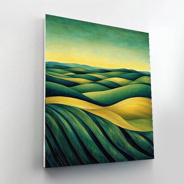 Nandalal Bose Inspired Fields Of Reverie  Paint By Numbers