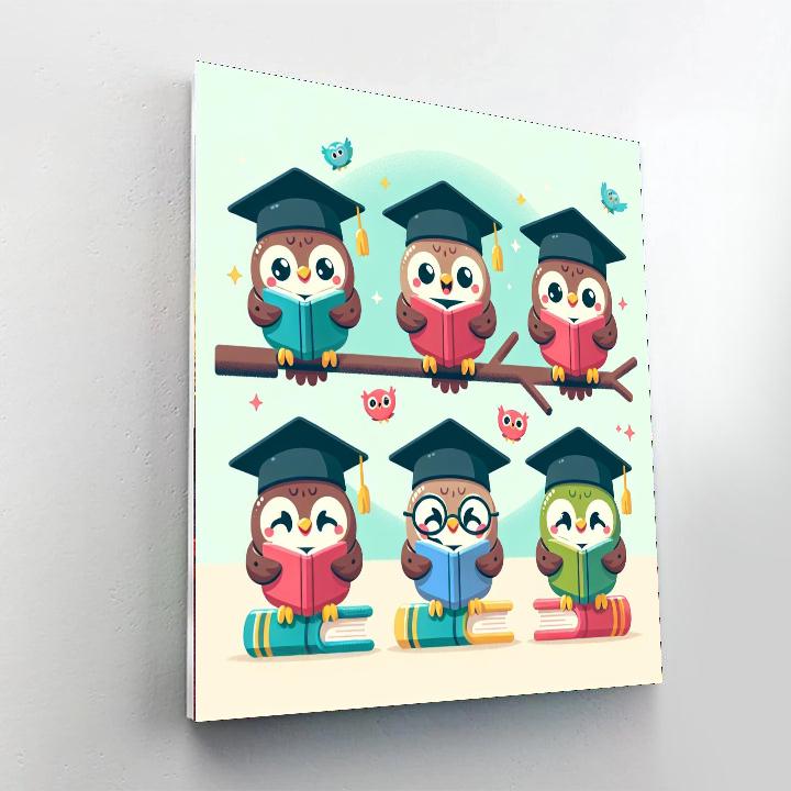 Wise Owl Scholars DIY Paint By Numbers