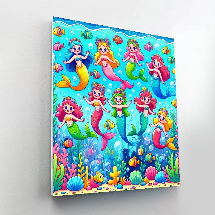 Ocean Adventure With Mermaids Paint By Number