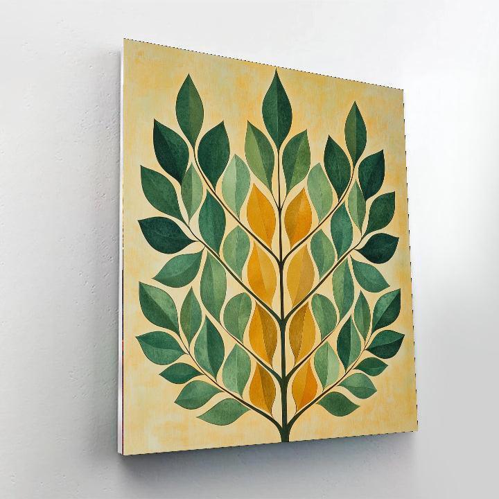 Nandalal Bose Inspired Nature's Symmetry  Painting Number Kit