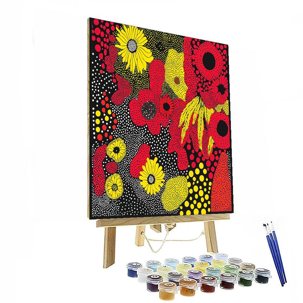 Yayoi Kusama Inspired Infinite Connections  Paint By Numbers