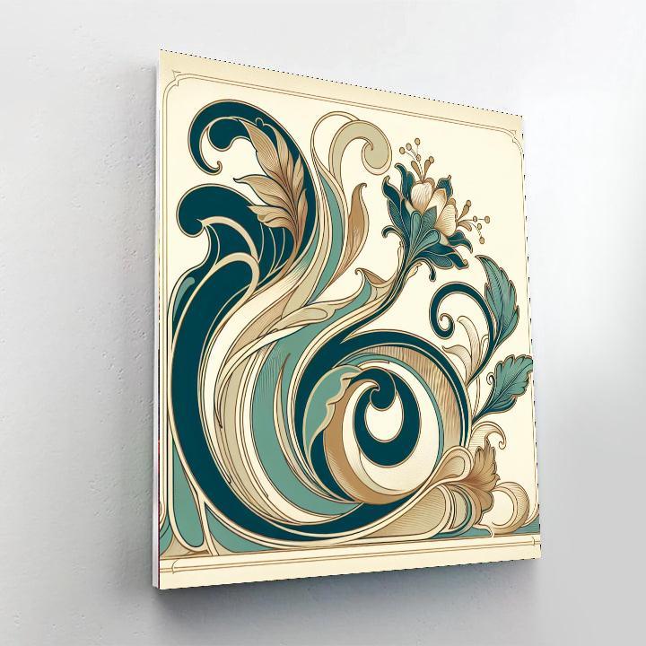 Art Nouveau Grace Paint By Color