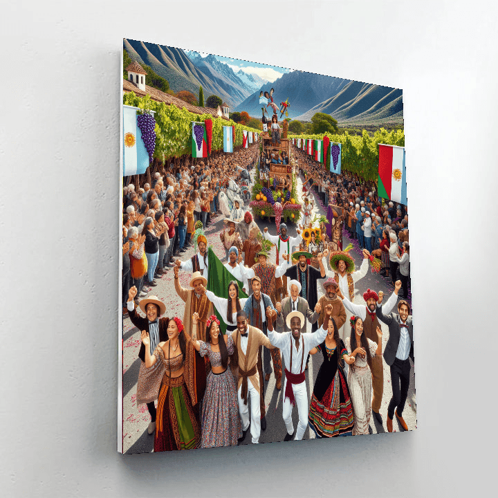 La Fiesta De La Vendimia - Argentina Paint By Color