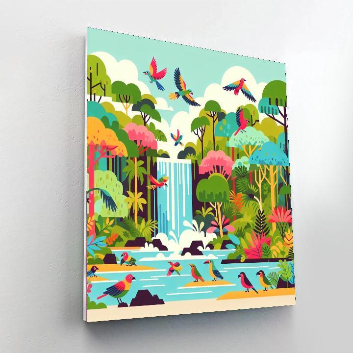 Rainforest Rain Dance Numbered Painting Kits
