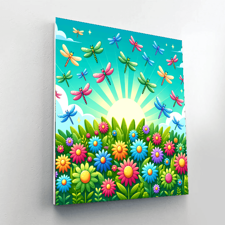 Dazzling Dragonflies Paint By Color