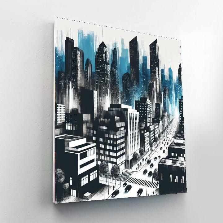 Contemporary Urban Landscape Paint By Color