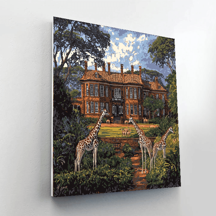 Giraffe Manor - Nairobi Number Painting