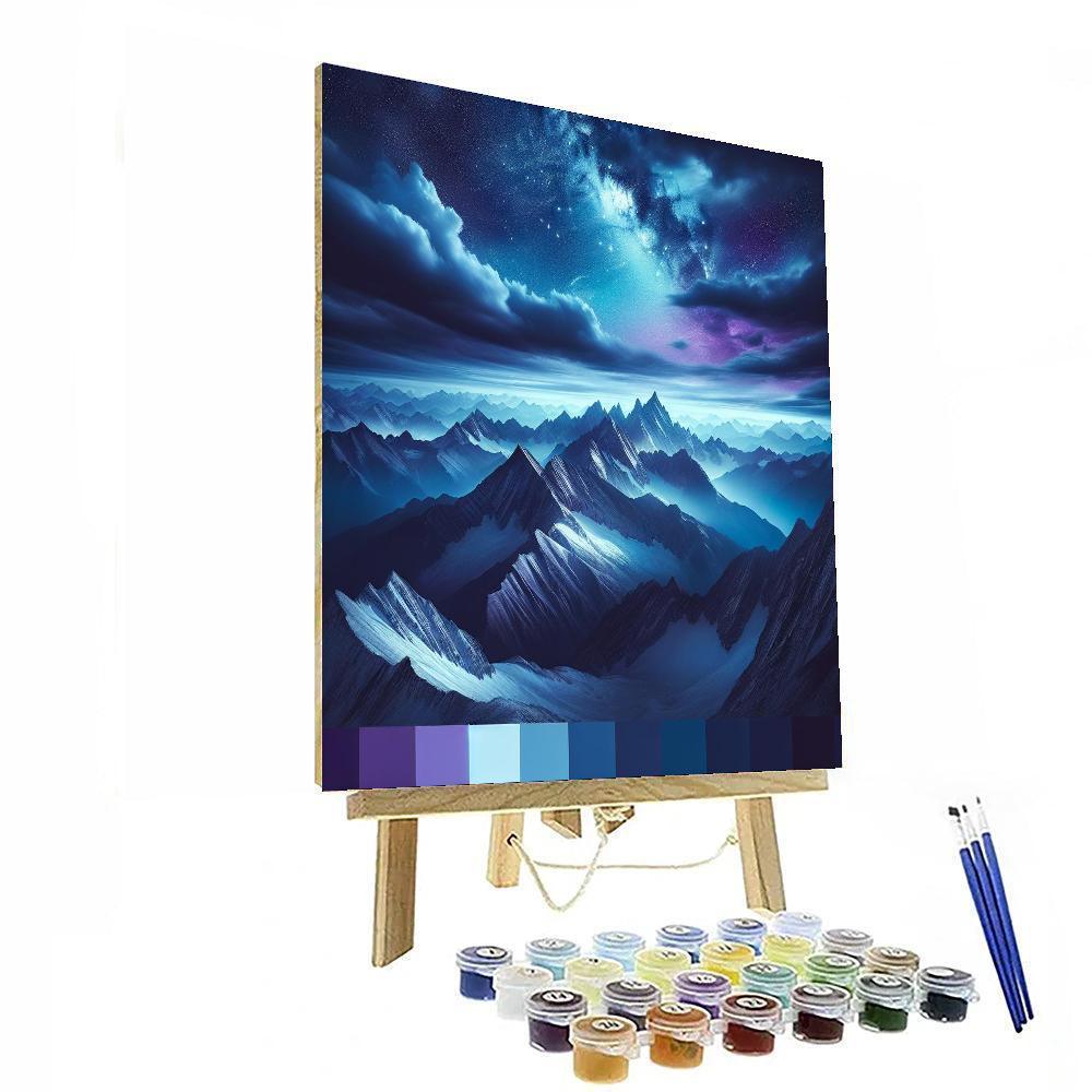 Starry Mountain Peaks - DIY Painting By Numbers Kit – Artistry Rack