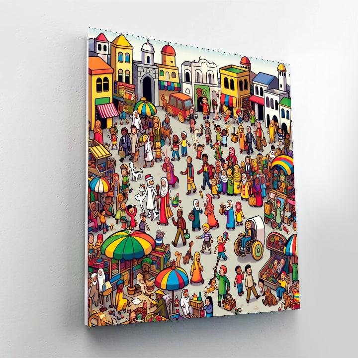 Busy Town Adventure Paint By Numbers