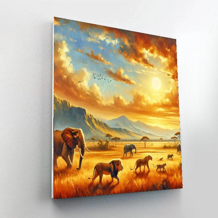 Exotic Safari Experience DIY Paint By Numbers