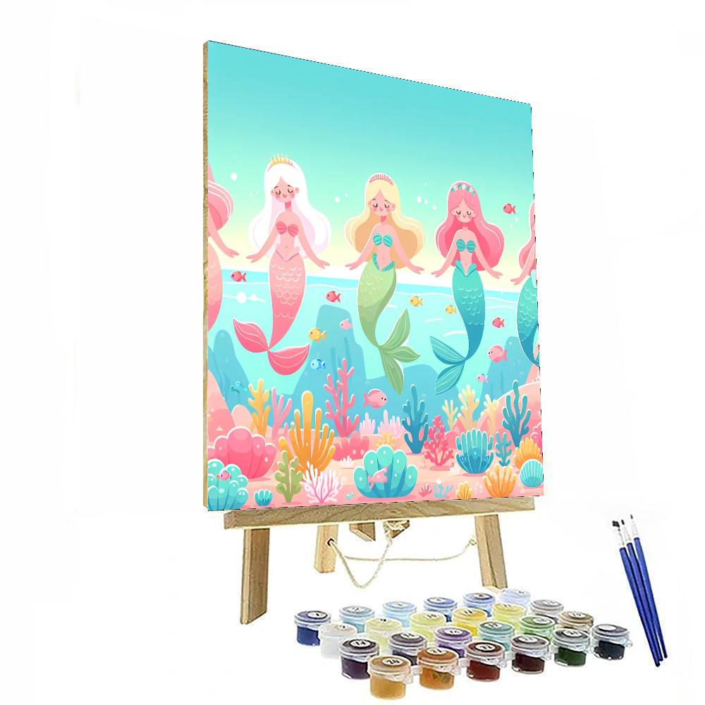 Little Mermaid Lagoon Painting By Numbers Kit