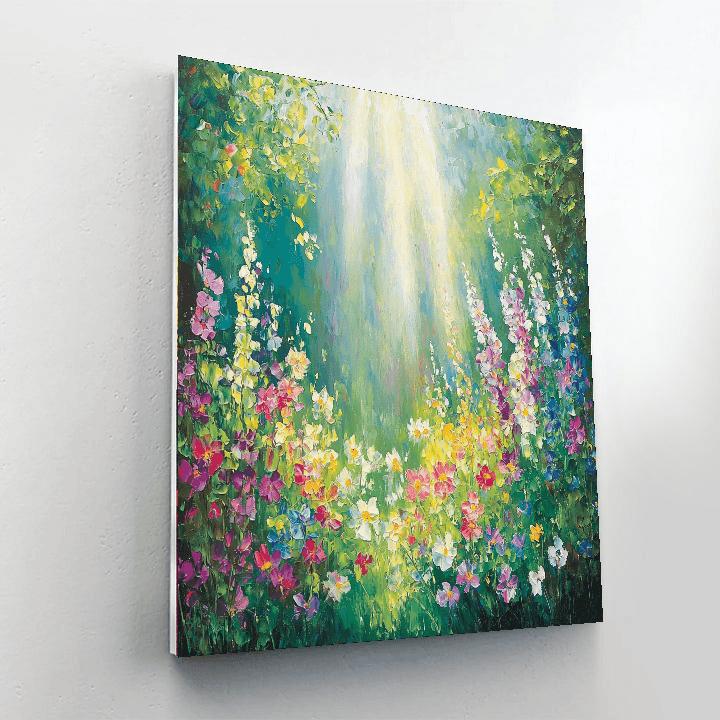 Monet Inspired Sunlit Meadow  Paint By Number