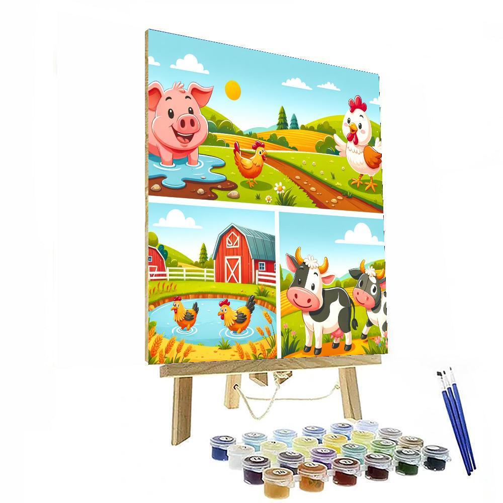 Farmyard Fun With Friends Number Painting