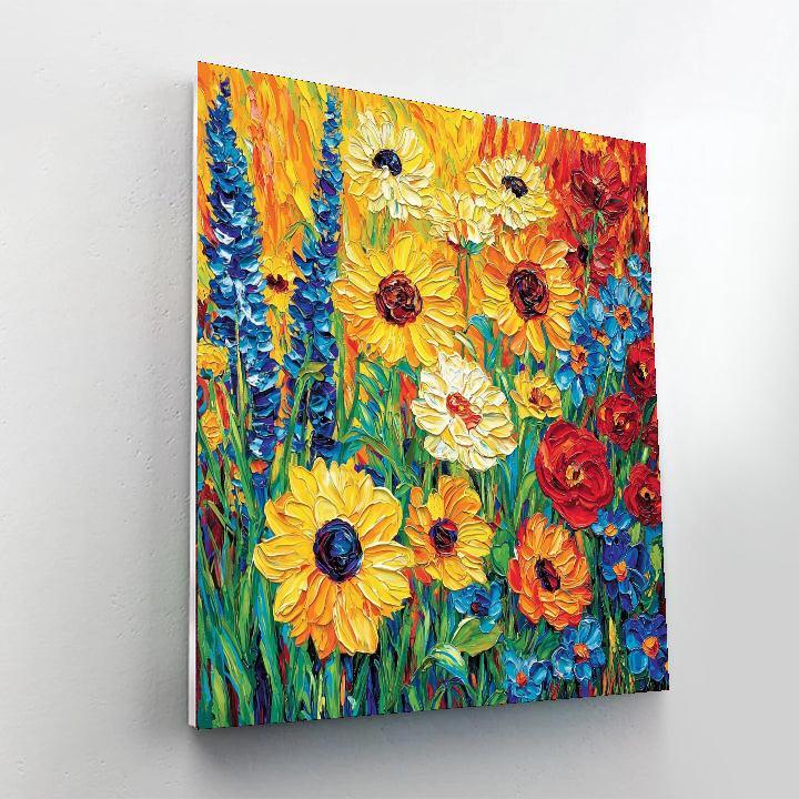 Vincent Van Gogh Inspired Garden Of Dreamy Blossoms  Numbered Painting Kits