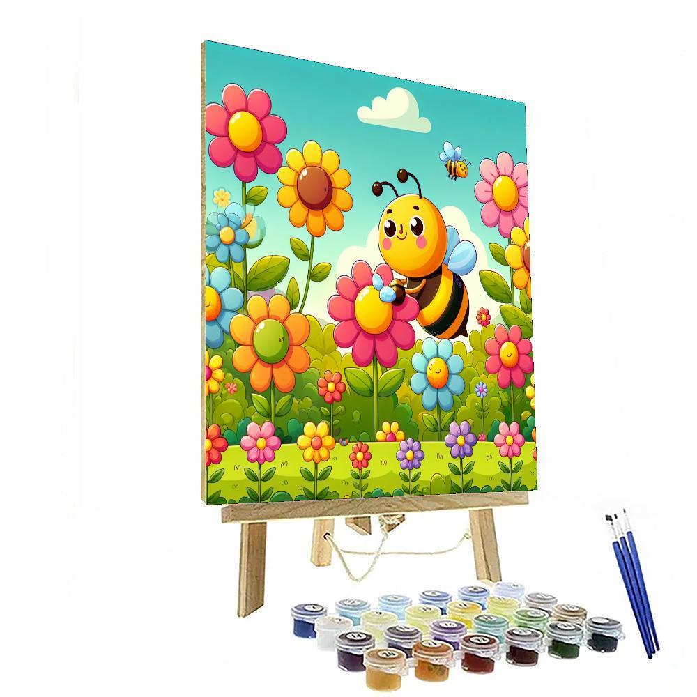Buzzy Bee's Garden Painting By Numbers Kit