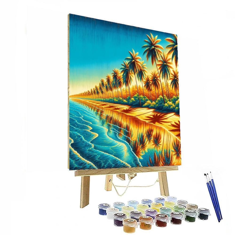 Elegant Tropical Escape Numbered Painting Kits