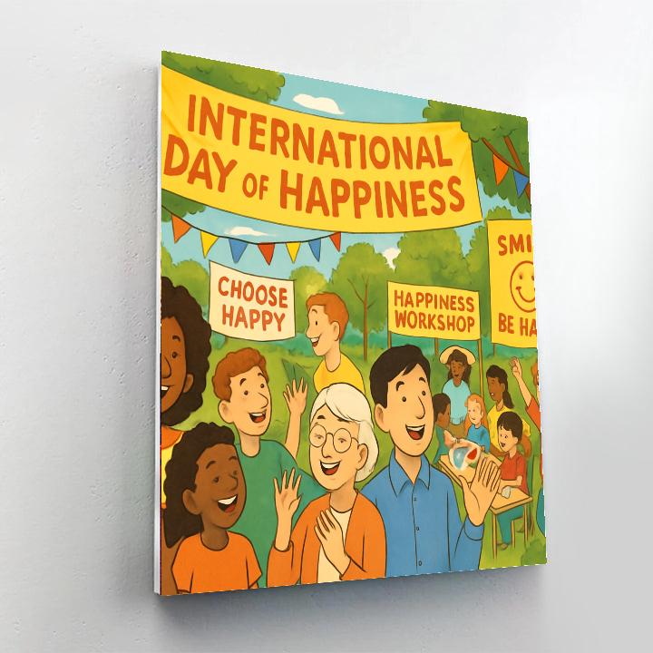 International Day Of Happiness - Global Paint By Number