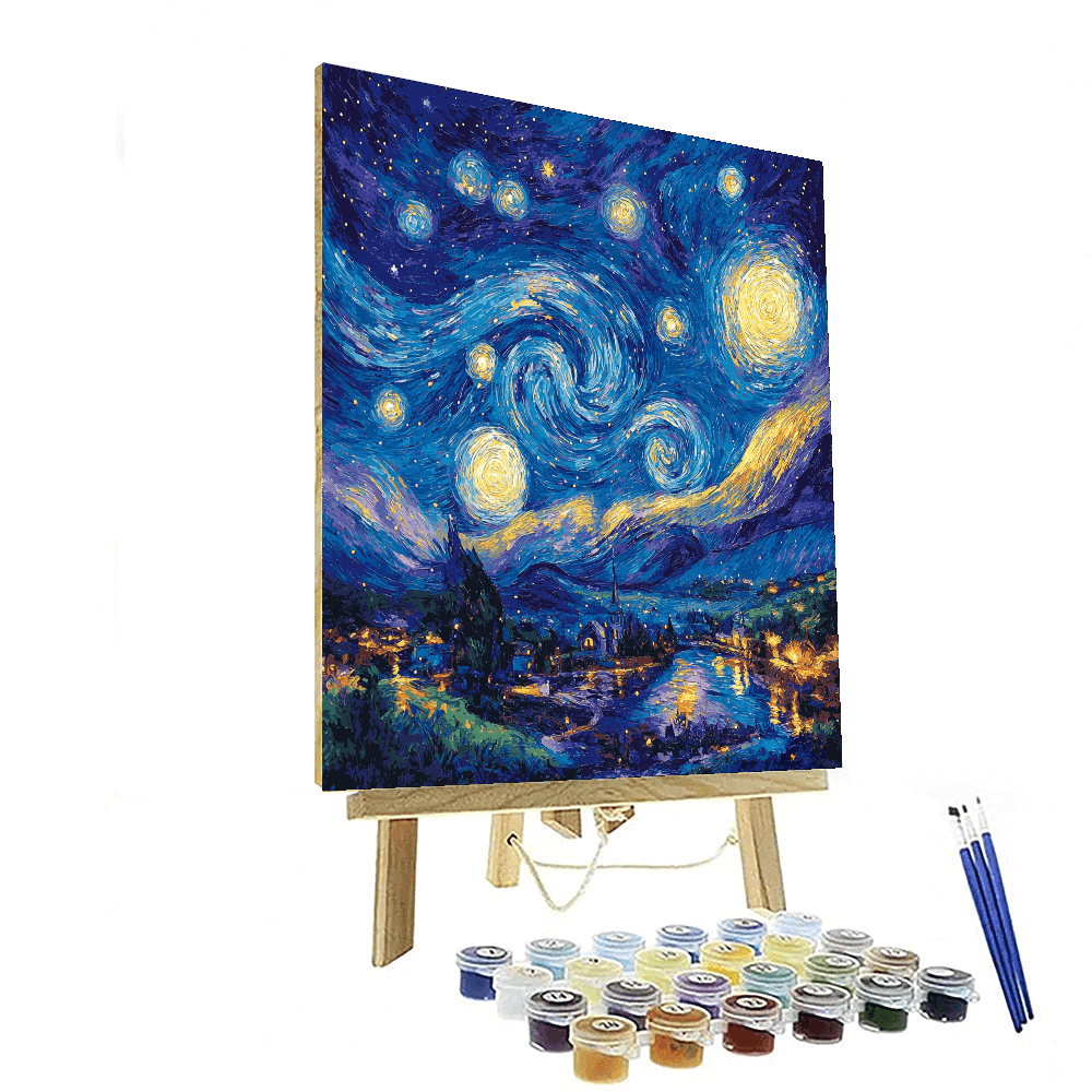 Vincent Van Gogh Inspired Celestial Explorations  Paint By Color