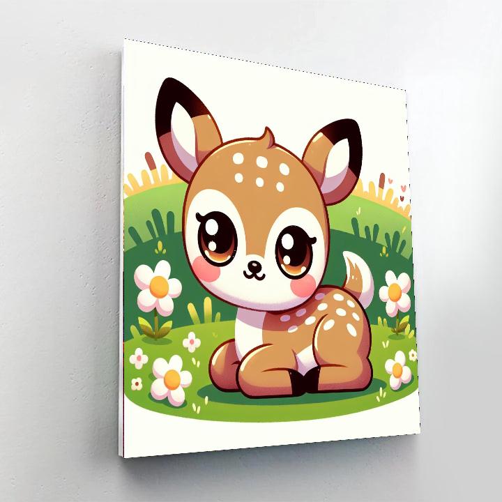 Fanciful Fawn Paint By Numbers Art