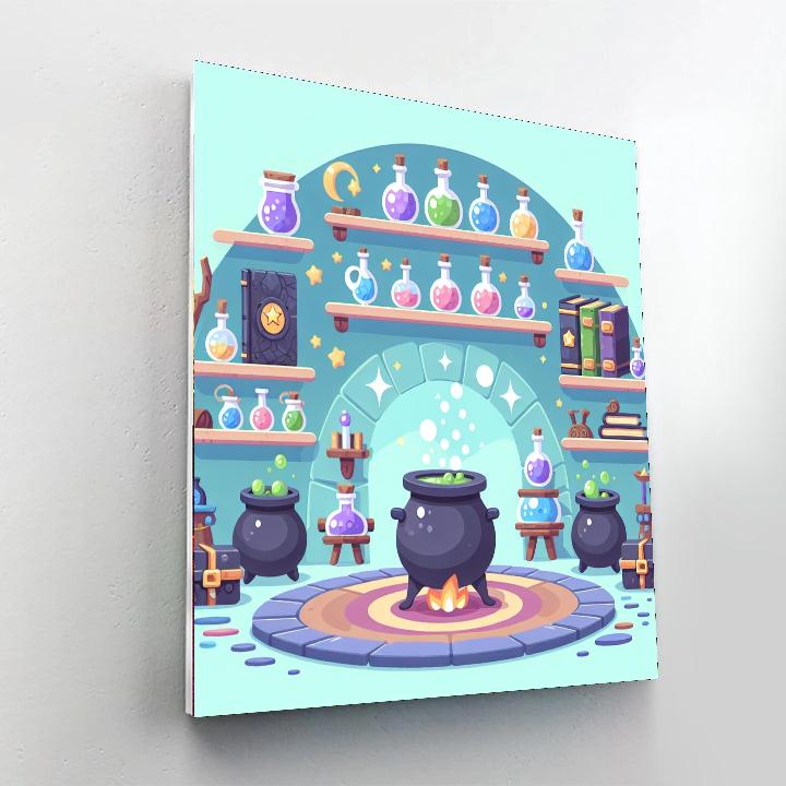 Wizard's Potion Room Paint By Number
