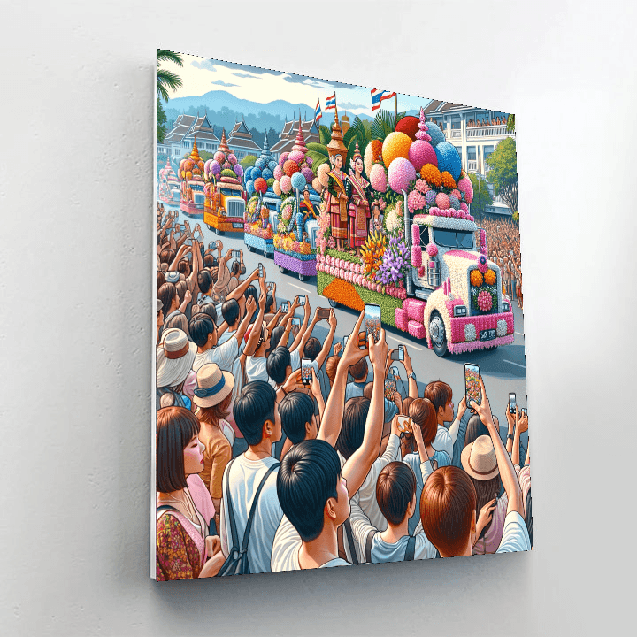 The Chiang Mai Flower Festival Paint By Color