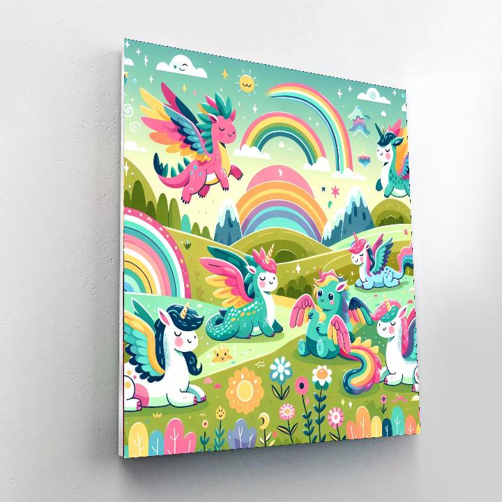 The Adventure Of Mythical Beasts Numbered Painting Kits
