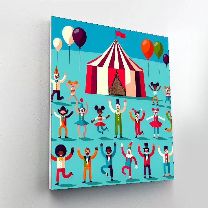 Joyous Circus Spectacle Numbered Painting Kits