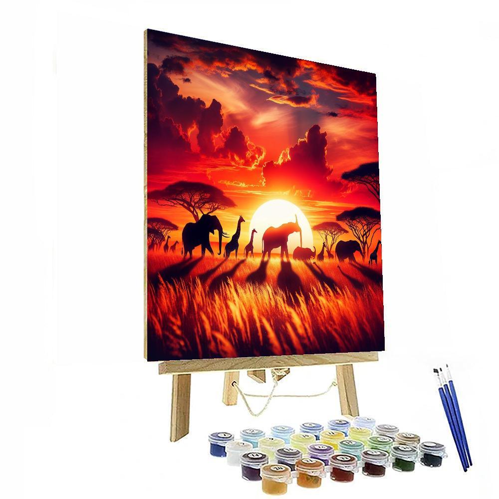 Sunset Savanna Adventure Paint By Number