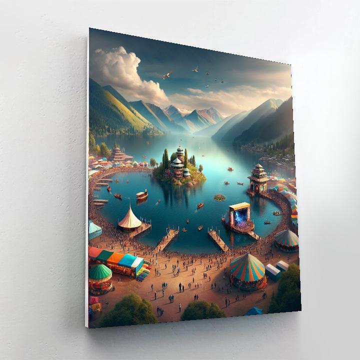 Bled Island Festival - Lake Bled, Slovenia Painting Number Kit