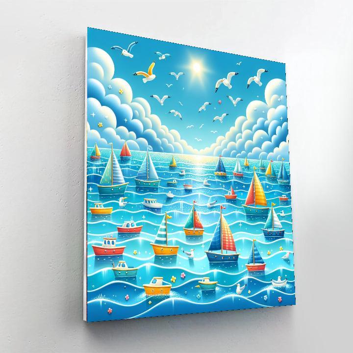Charming Ocean Voyage Paint By Numbers Kits