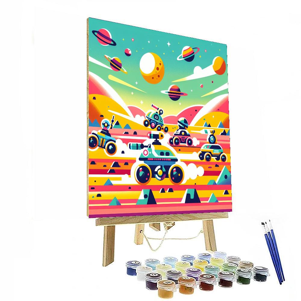 Rover Races Paint By Numbers Art