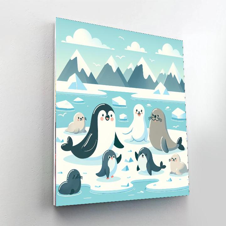 Furry Arctic Adventure Paint By Numbers Kits