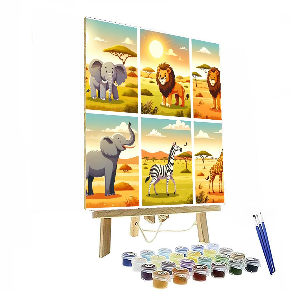 Sunny Safari Splendor Paint By Color