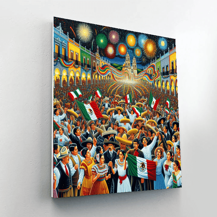 El Grito De Dolores - Mexico Number Painting