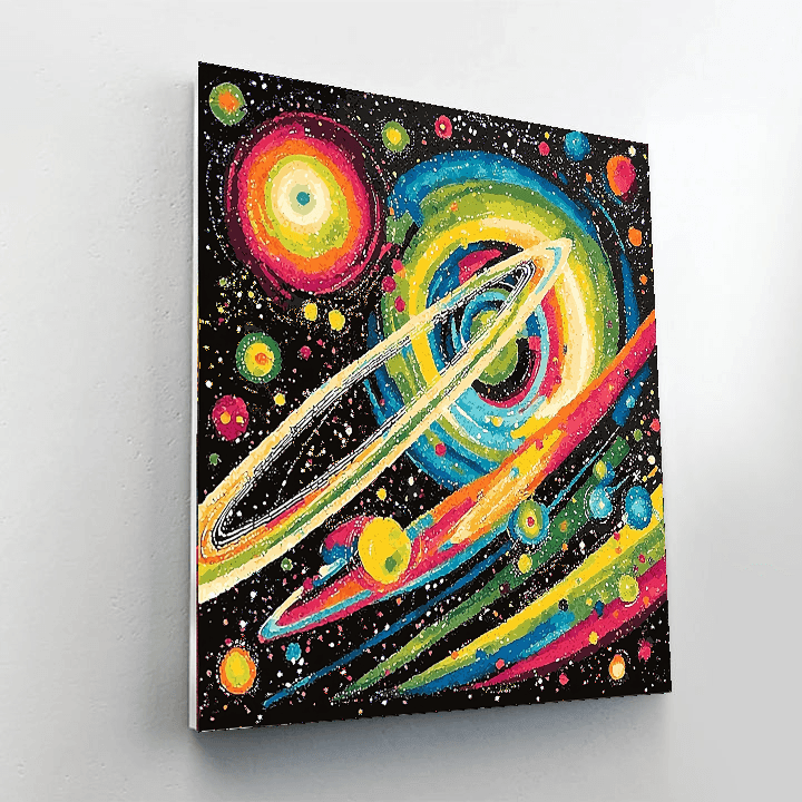 Wassily Kandinsky Inspired Celestial Abstract Voyage  Paint By Numbers Art