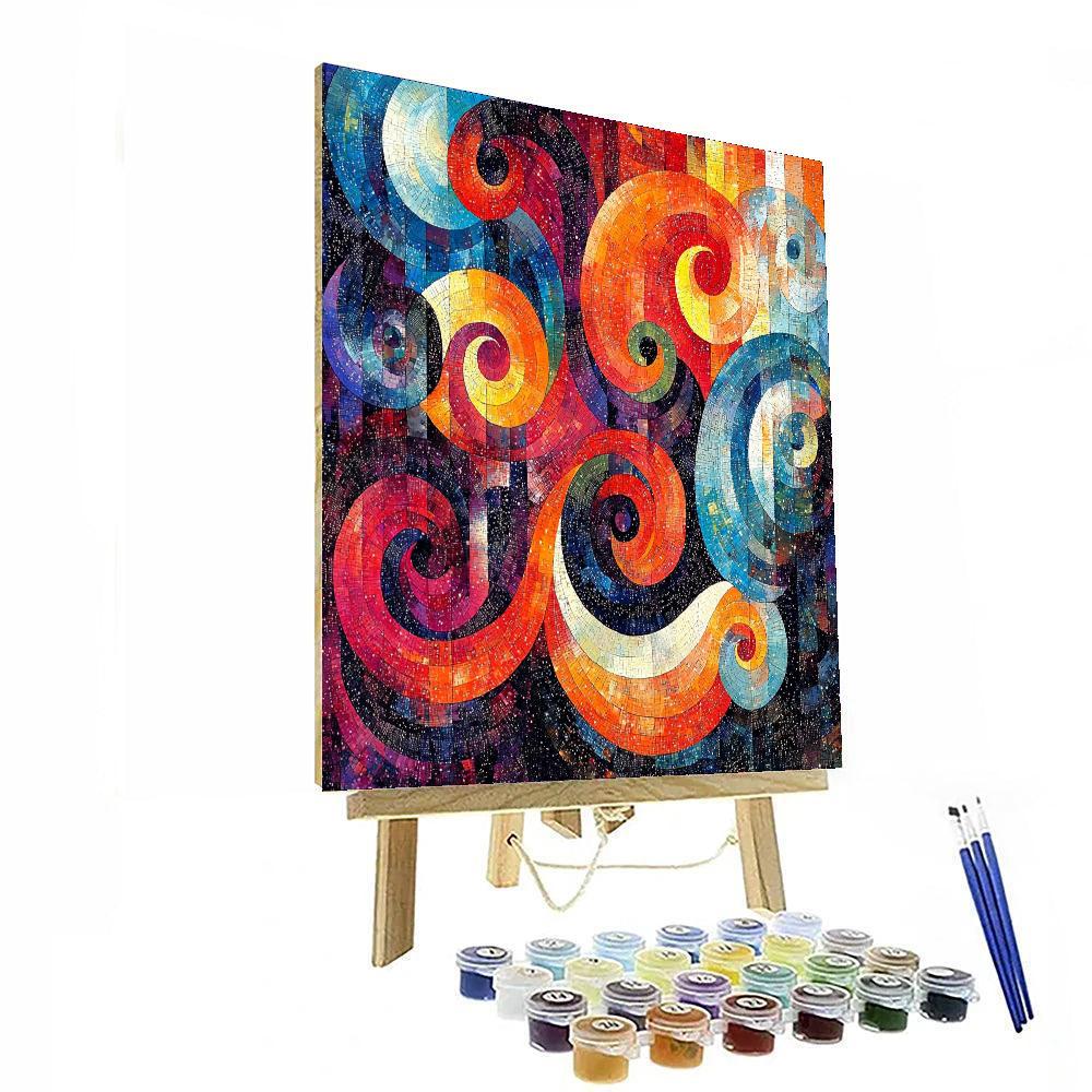 Georges Seurat Inspired Kaleidoscopic Dreams  Numbered Painting Kits