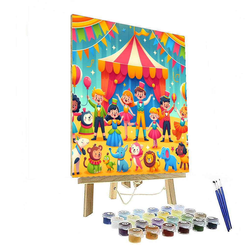 Circus Big Top Bash Paint By Numbers