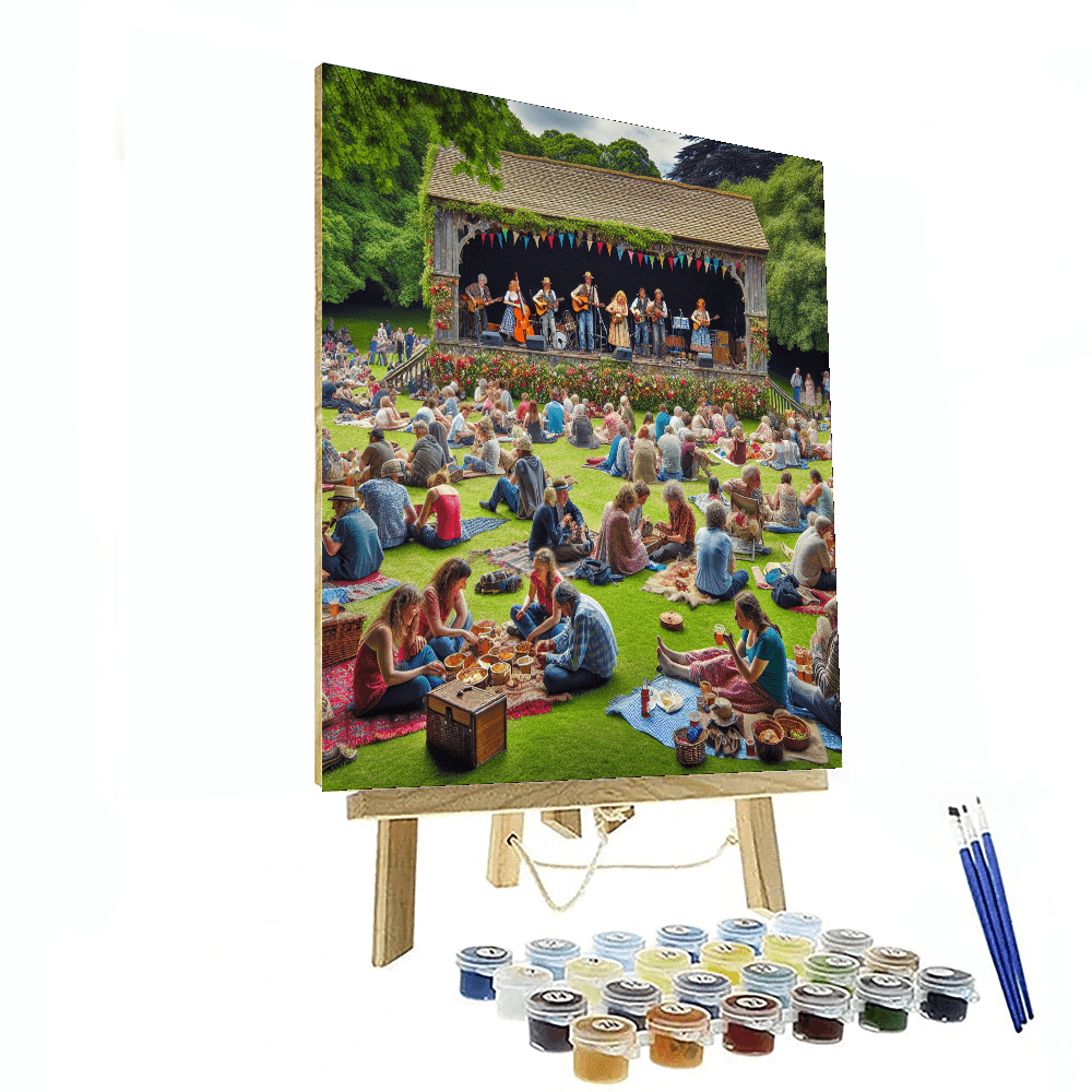 Cambridge Folk Festival Paint By Numbers Art