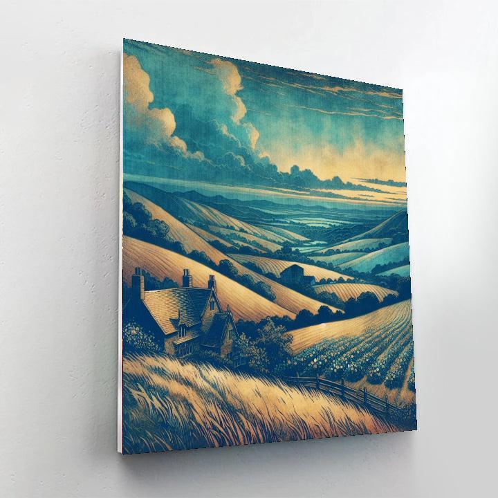 Charming Countryside Evening DIY Paint By Numbers