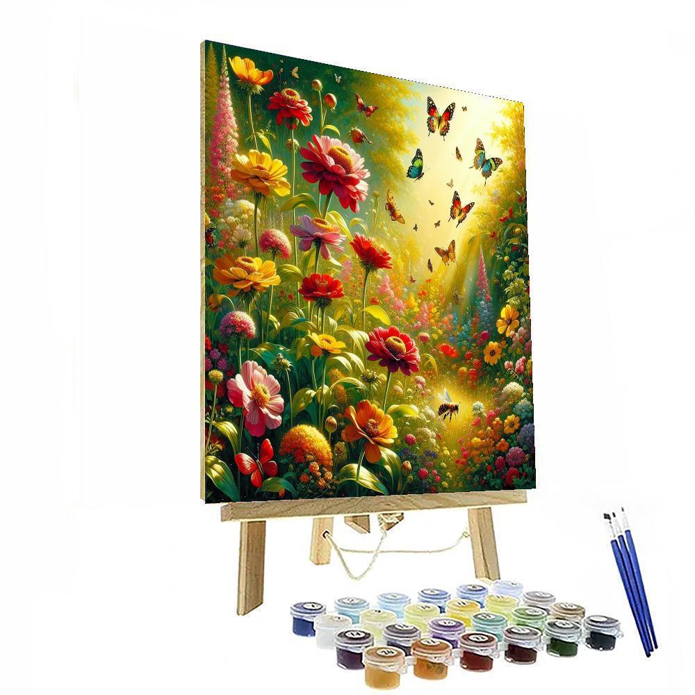 Charming Flower Garden Paint By Number