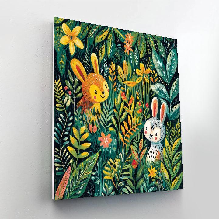 Henri Rousseau Inspired Nature's Whimsy  DIY Paint By Numbers