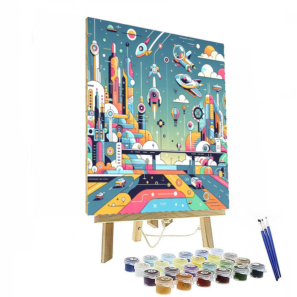 Futuristic Dreams DIY Paint By Numbers