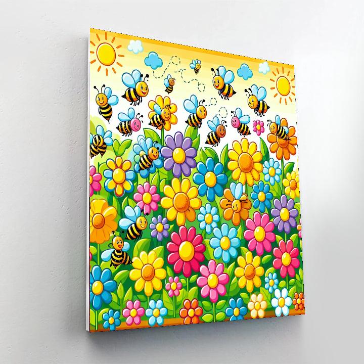 Busy Bees Garden Paint By Color