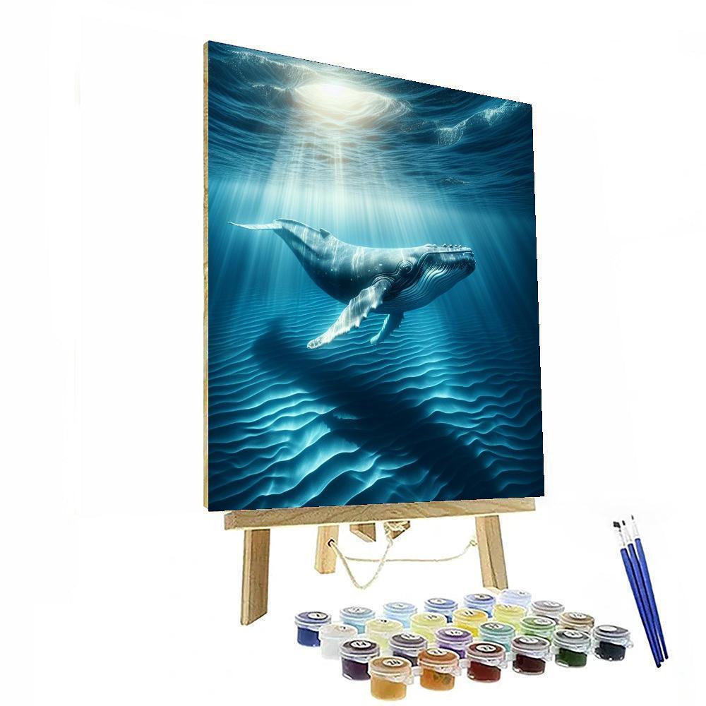 Whale's Deep Ocean Majesty Painting By Numbers Kit