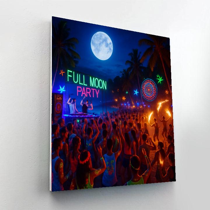 The Full Moon Party - Thailand DIY Paint By Numbers