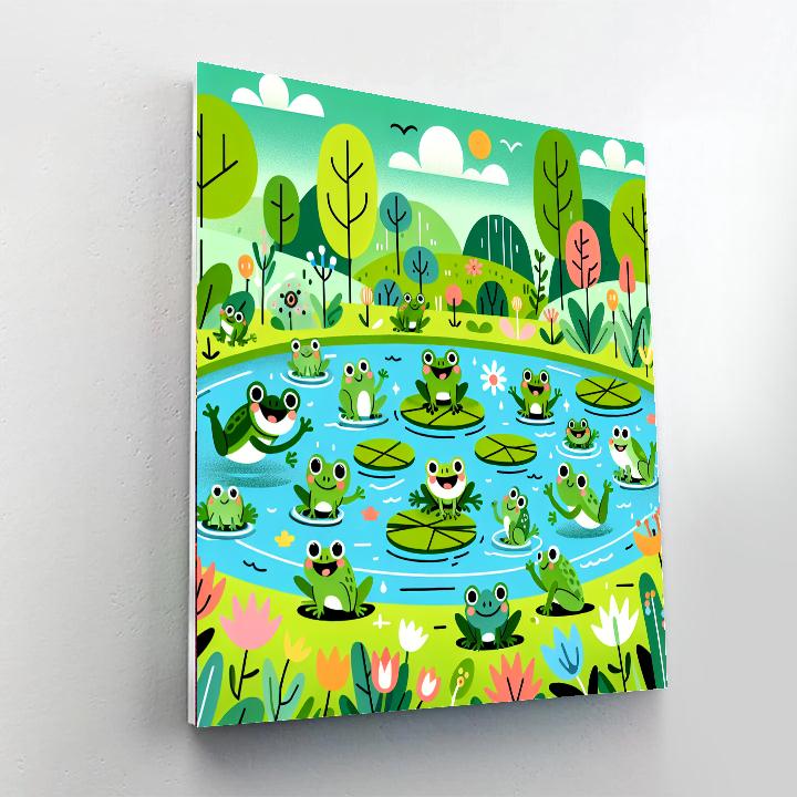 Frog Pond Frolic Numbered Painting Kits
