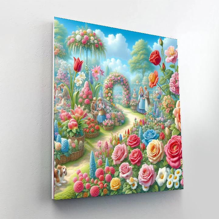 Joyful Garden Festival Painting By Numbers Kit
