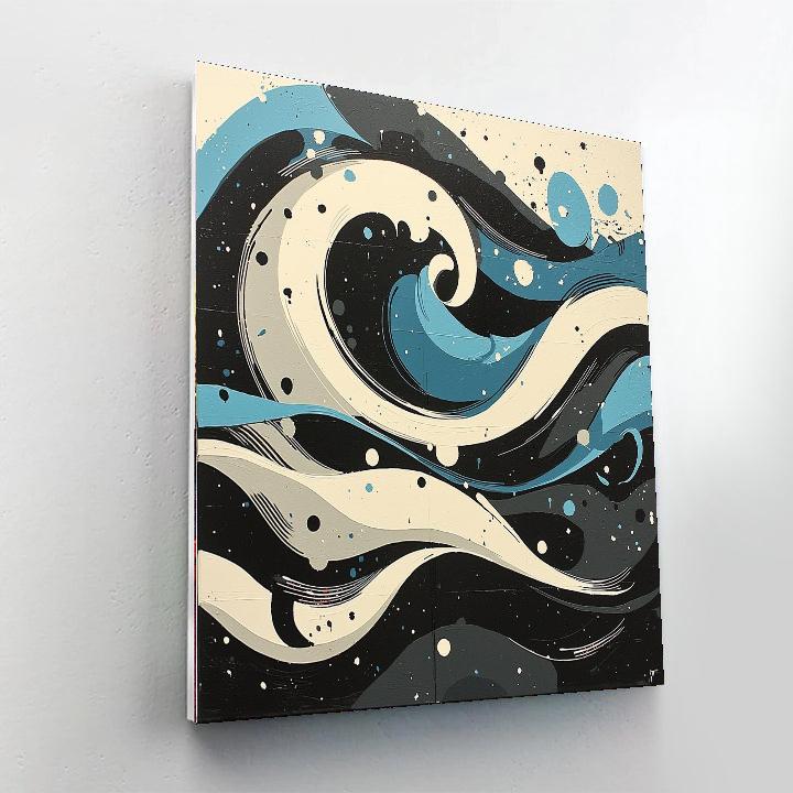 Banksy Inspired Rise Against The Tide  Number Painting