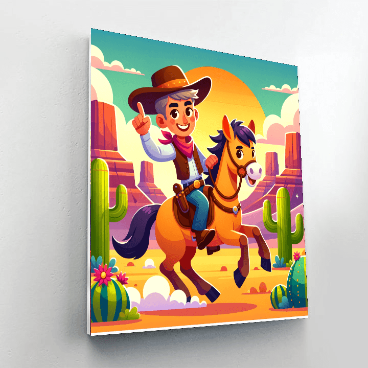 Creative Wild West Adventures Painting By Numbers Kit